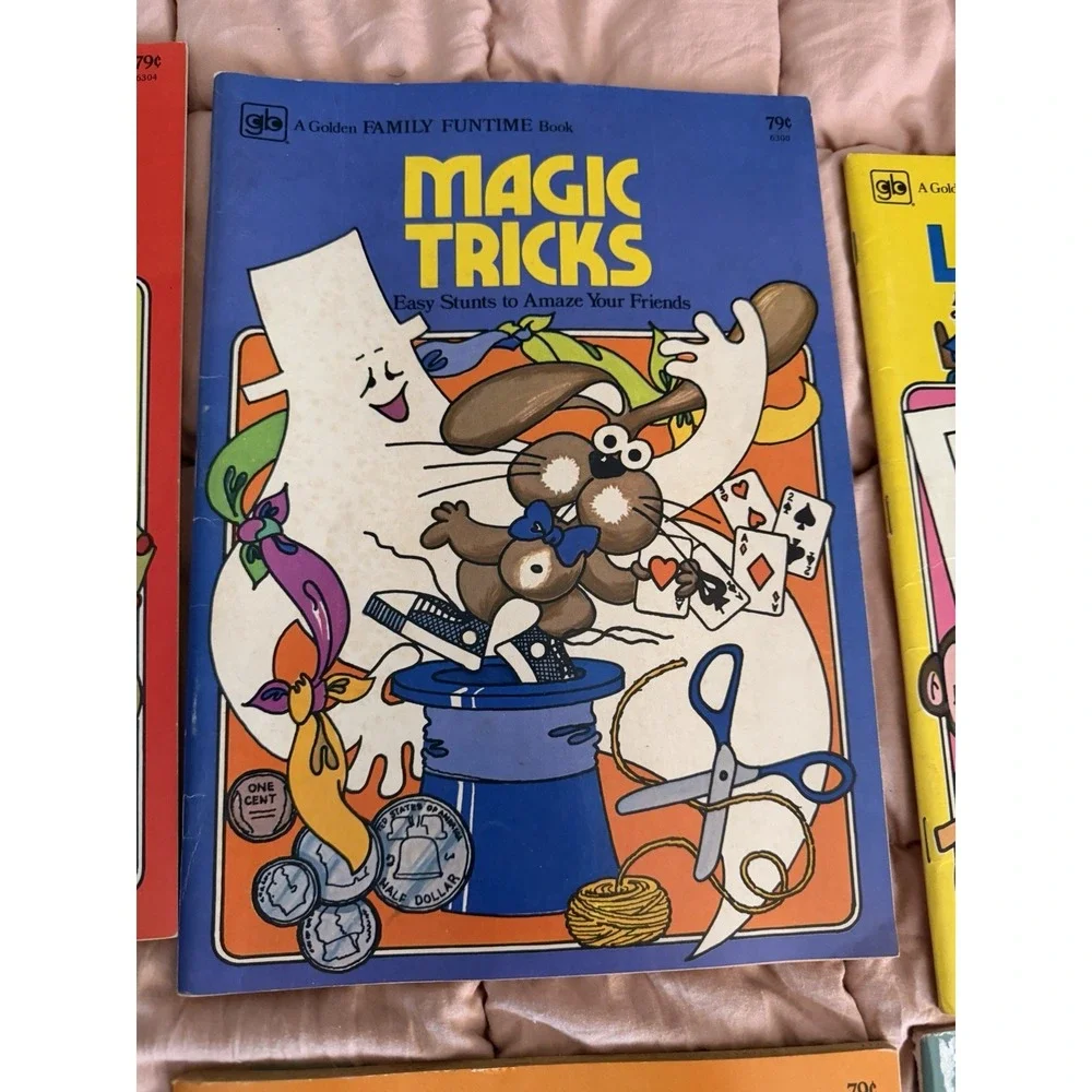 Rare Vintage 6 Golden Family Funtime Books Golden Books Read Description